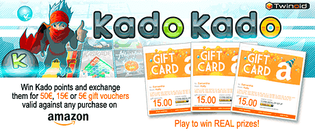 Подарочные карты Amazon от KadoKado Играй и получай призы, - подарочные карты Amazon от KadoKado